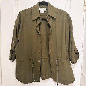 Army green womans jacket